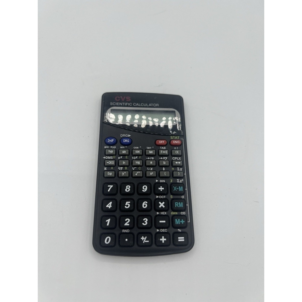 CVS Caliber Scientific Calculator 10-Digit 240 Functions Student School Math